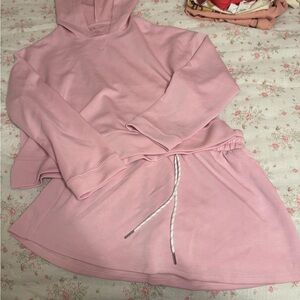 Thrive Pink Hoodie and Skort Set